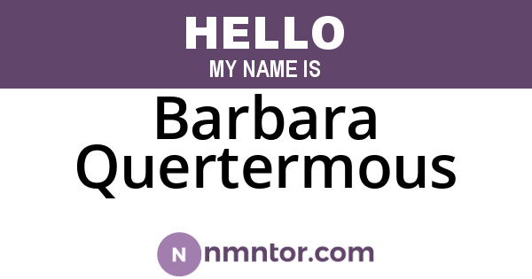 Barbara Quertermous