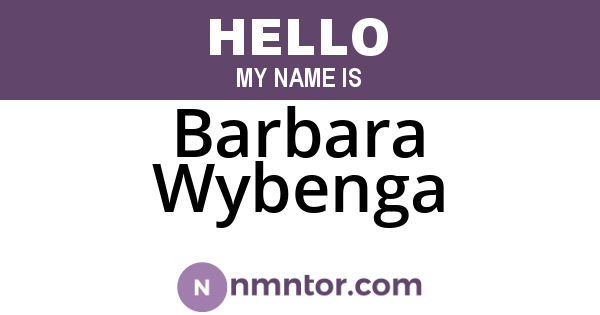 Barbara Wybenga