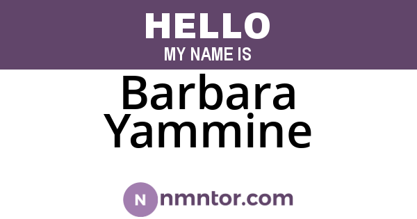 Barbara Yammine