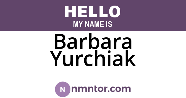 Barbara Yurchiak