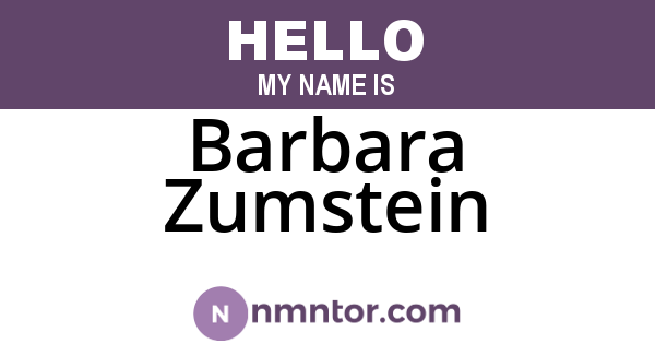 Barbara Zumstein