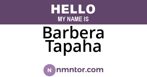 Barbera Tapaha