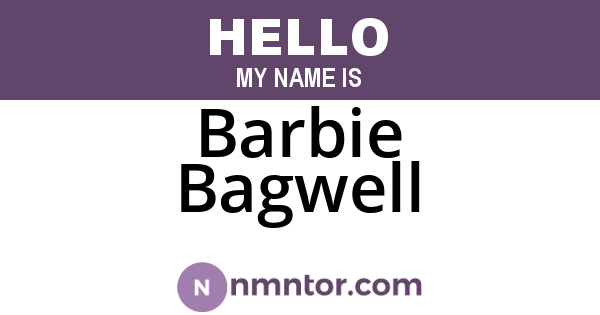 Barbie Bagwell
