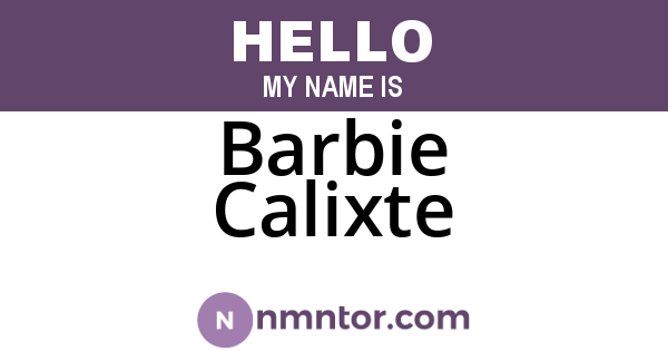 Barbie Calixte