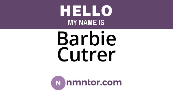 Barbie Cutrer