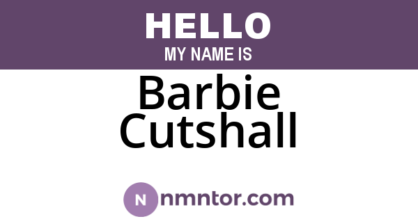 Barbie Cutshall
