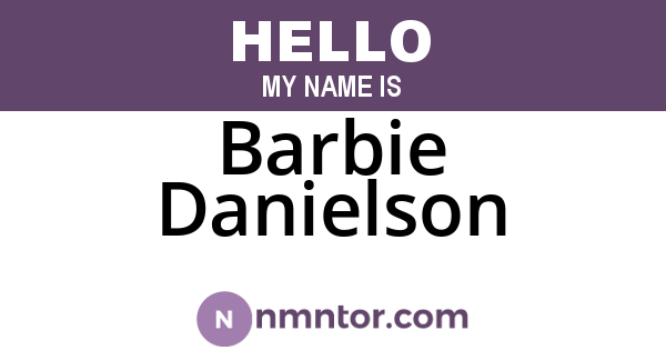Barbie Danielson