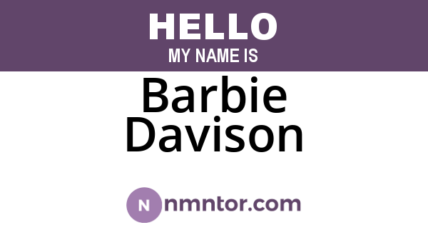 Barbie Davison