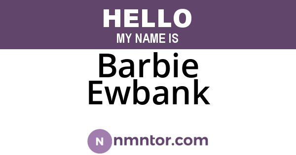 Barbie Ewbank
