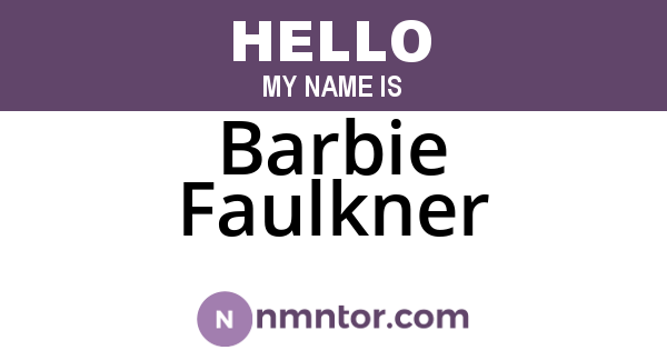 Barbie Faulkner