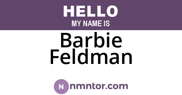Barbie Feldman
