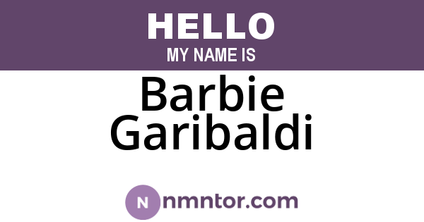 Barbie Garibaldi