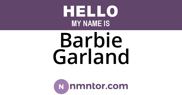 Barbie Garland