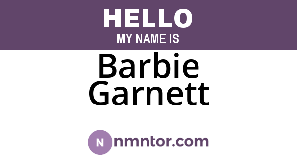 Barbie Garnett