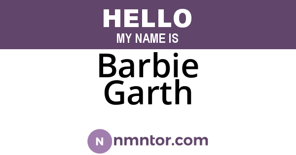 Barbie Garth