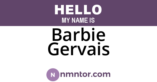 Barbie Gervais