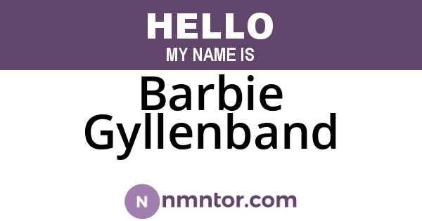 Barbie Gyllenband