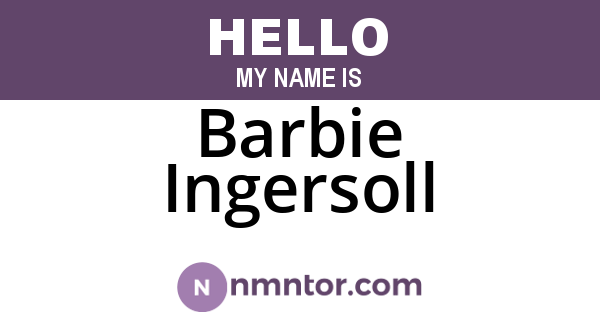 Barbie Ingersoll