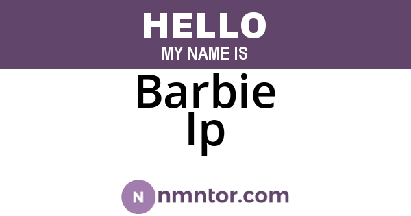 Barbie Ip