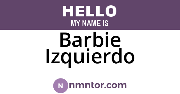 Barbie Izquierdo