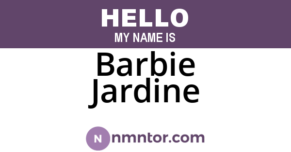 Barbie Jardine