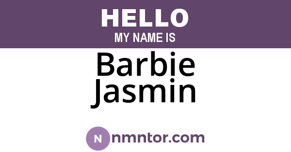 Barbie Jasmin