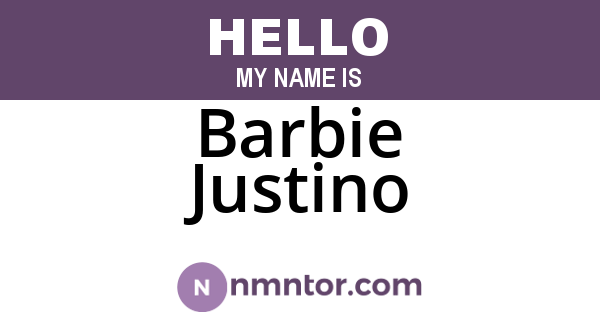 Barbie Justino