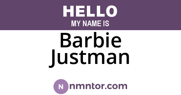 Barbie Justman