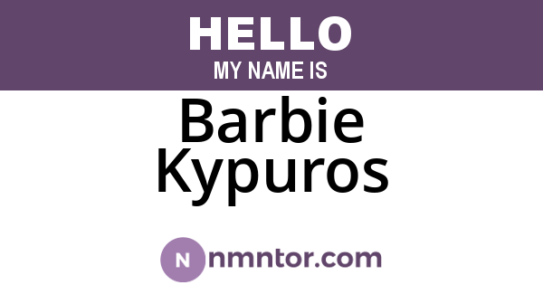Barbie Kypuros