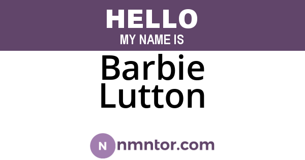 Barbie Lutton