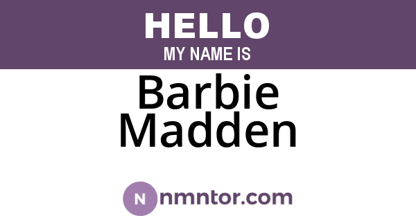 Barbie Madden