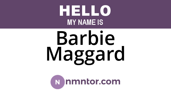 Barbie Maggard