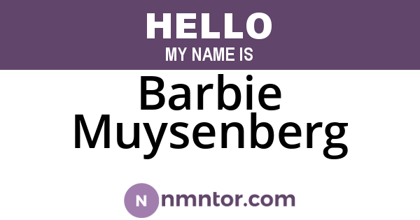 Barbie Muysenberg