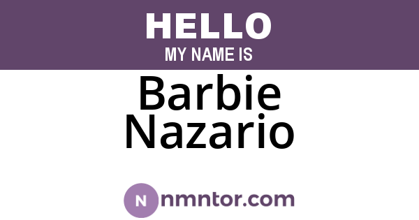 Barbie Nazario