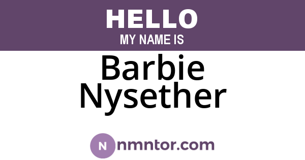 Barbie Nysether