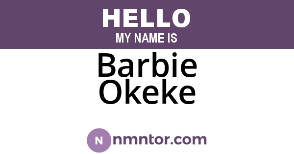 Barbie Okeke