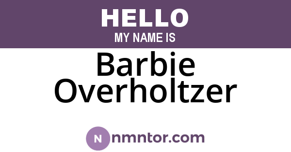 Barbie Overholtzer