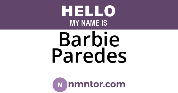 Barbie Paredes