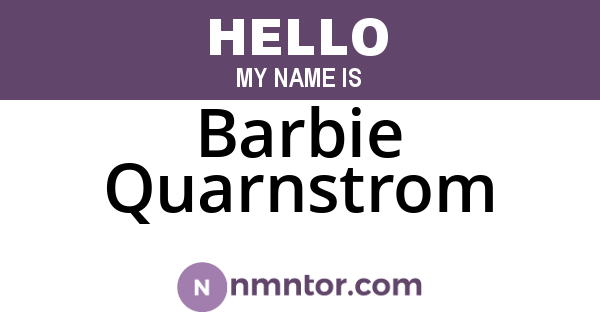 Barbie Quarnstrom