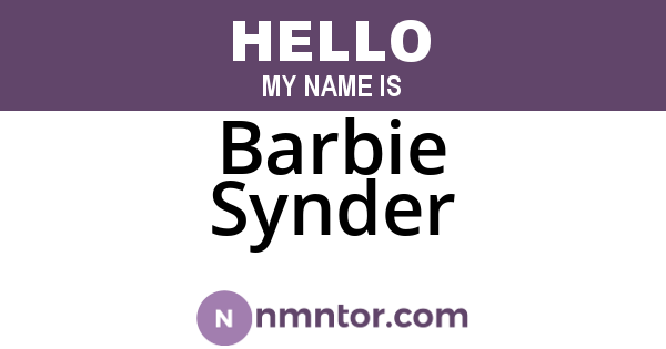 Barbie Synder