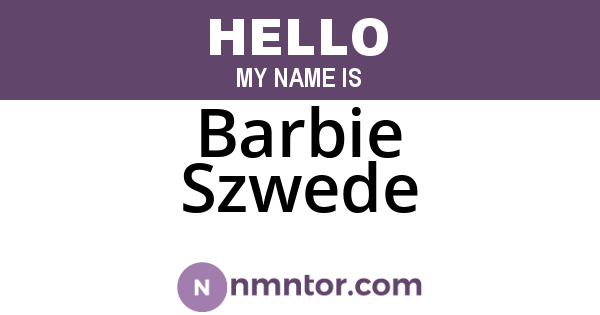Barbie Szwede