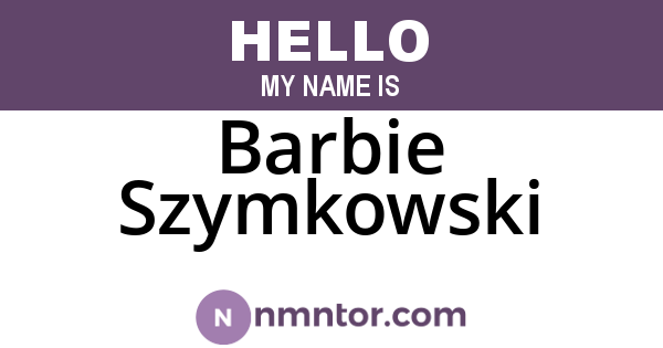 Barbie Szymkowski
