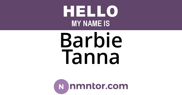 Barbie Tanna