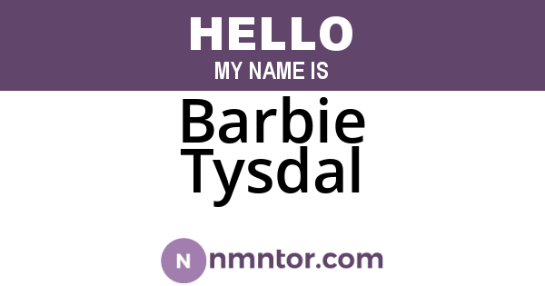 Barbie Tysdal