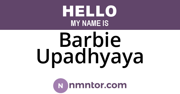 Barbie Upadhyaya