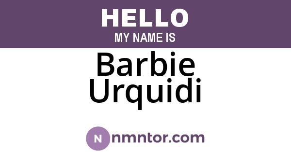 Barbie Urquidi