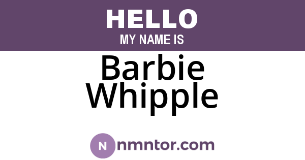Barbie Whipple