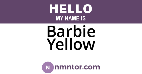 Barbie Yellow