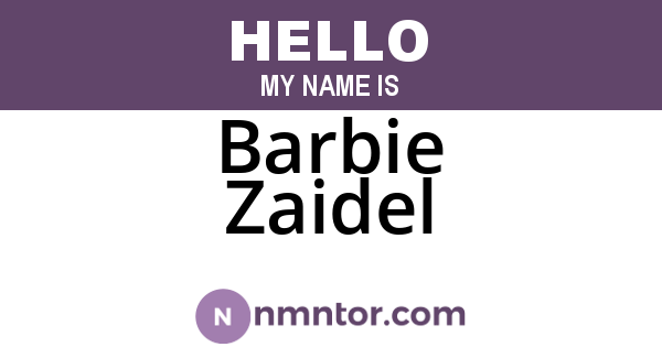 Barbie Zaidel
