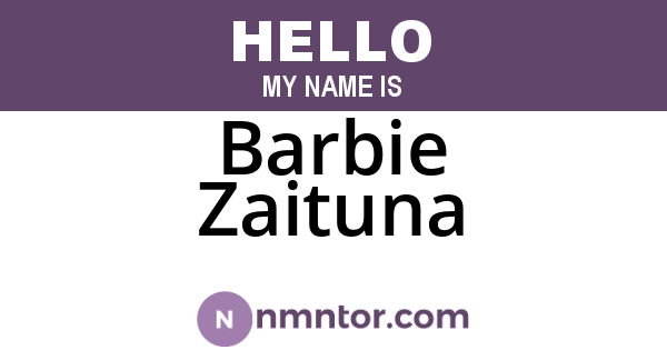 Barbie Zaituna